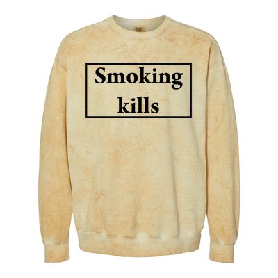 Smoking Kills Colorblast Crewneck Sweatshirt