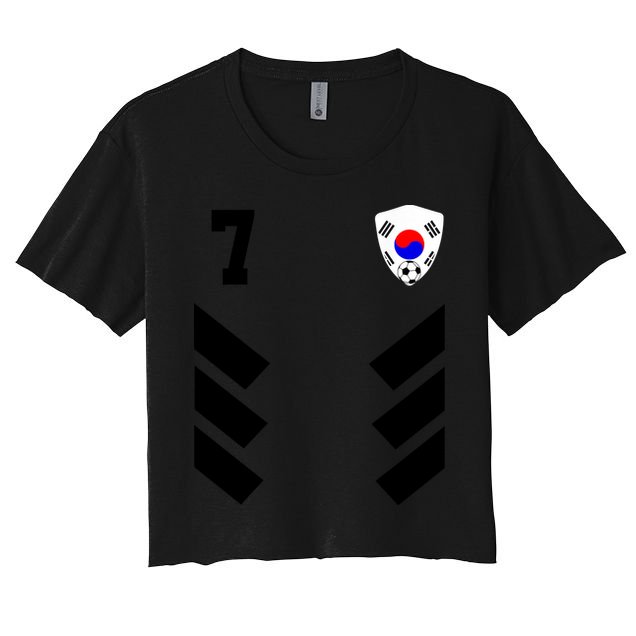 South Korea Soccer Jersey South Korean Football Crop Top