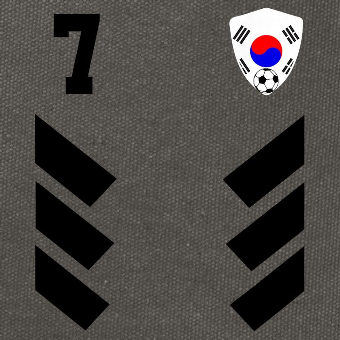 South Korea Soccer Jersey South Korean Football Cotton Canvas Backpack