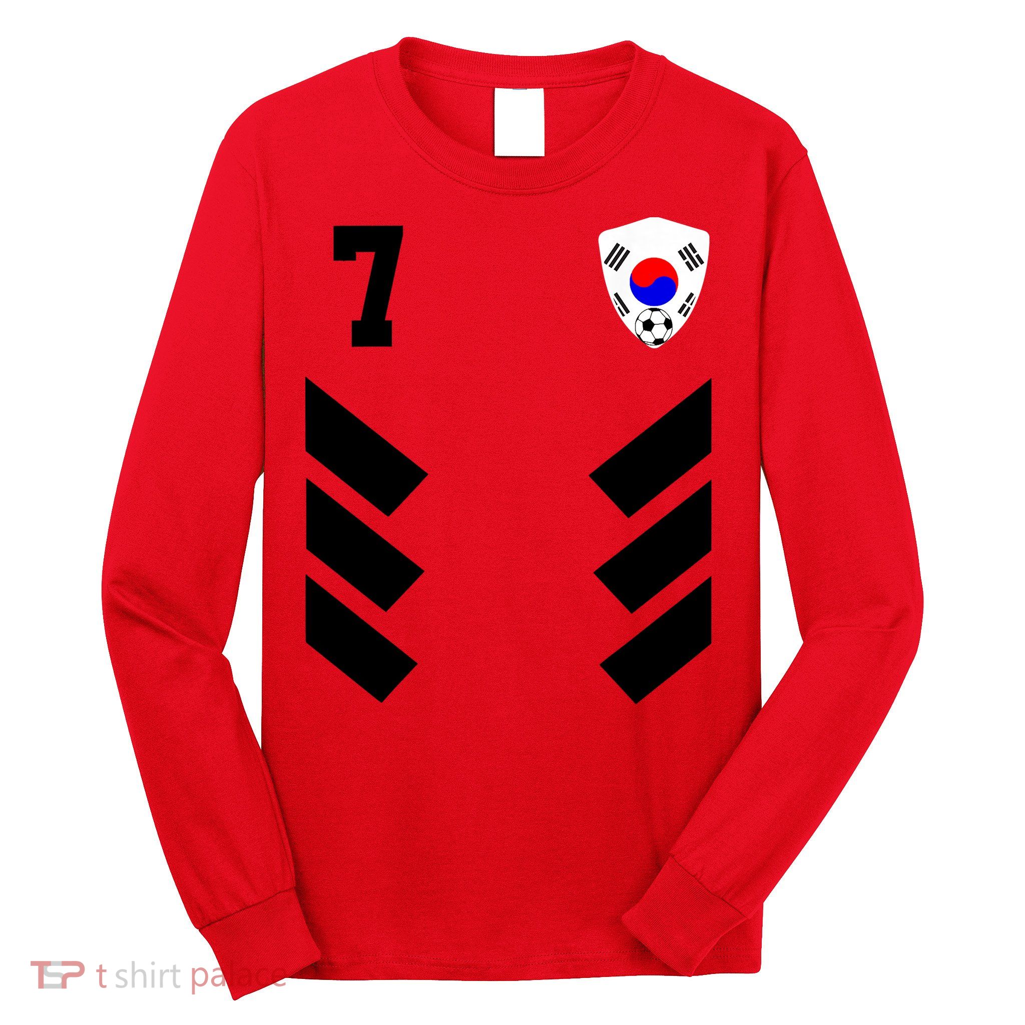 South Korea Soccer Jersey South Korean Football Long Sleeve Shirt