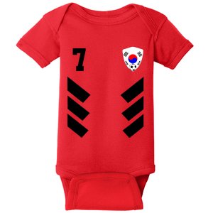 South Korea Soccer Jersey South Korean Football Baby Bodysuit