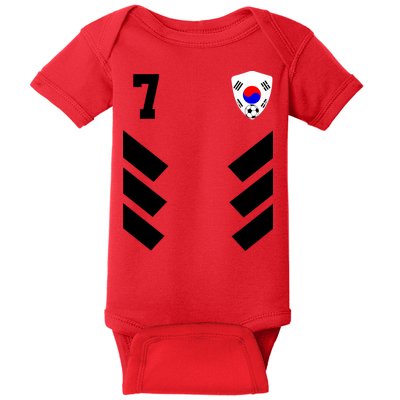 South Korea Soccer Jersey South Korean Football Baby Bodysuit