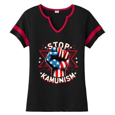 Stop Kamunism Ladies Halftime Notch Neck Tee