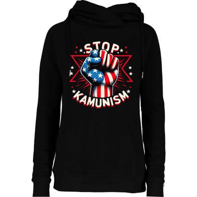 Stop Kamunism Womens Funnel Neck Pullover Hood