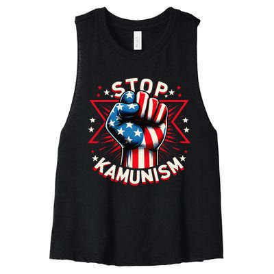 Stop Kamunism Women's Racerback Cropped Tank