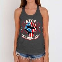 Stop Kamunism Women's Knotted Racerback Tank