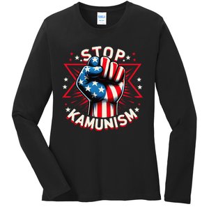 Stop Kamunism Ladies Long Sleeve Shirt