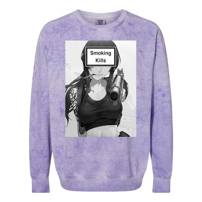 Smoking Kills Colorblast Crewneck Sweatshirt