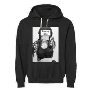 Smoking Kills Garment-Dyed Fleece Hoodie