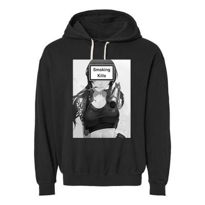 Smoking Kills Garment-Dyed Fleece Hoodie