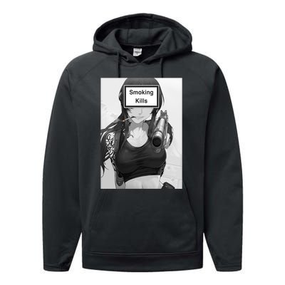 Smoking Kills Performance Fleece Hoodie