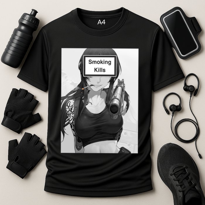 Smoking Kills Cooling Performance Crew T-Shirt