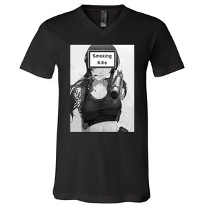 Smoking Kills V-Neck T-Shirt