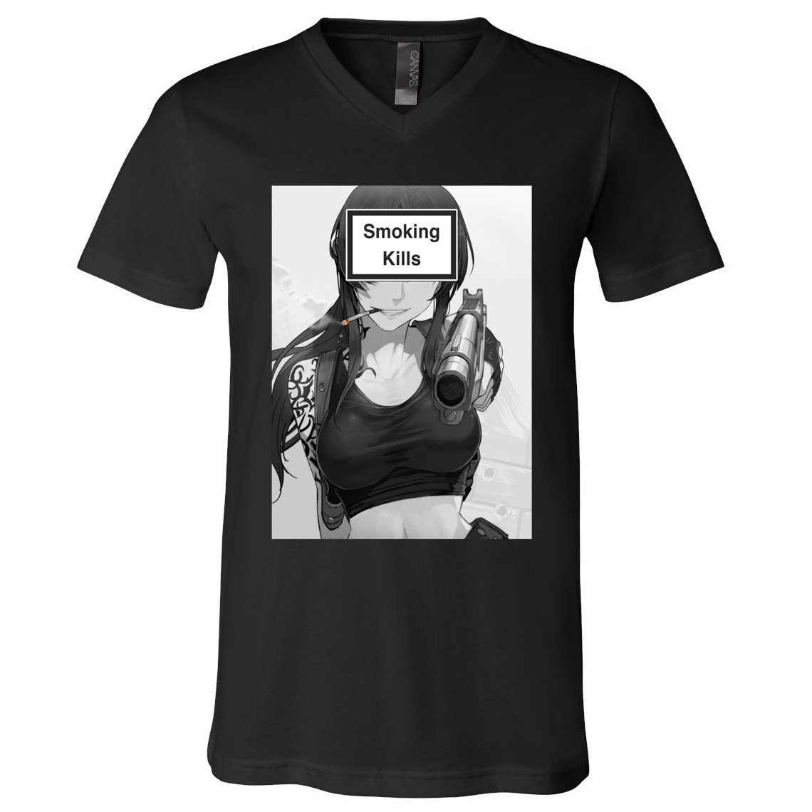 Smoking Kills V-Neck T-Shirt