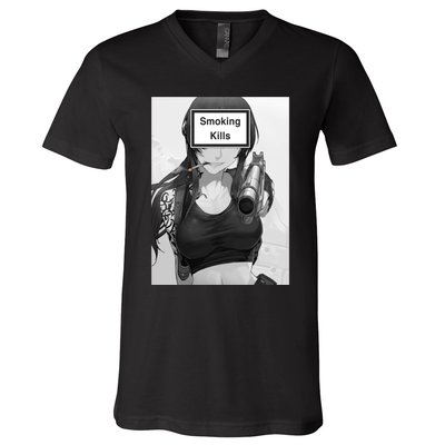 Smoking Kills V-Neck T-Shirt