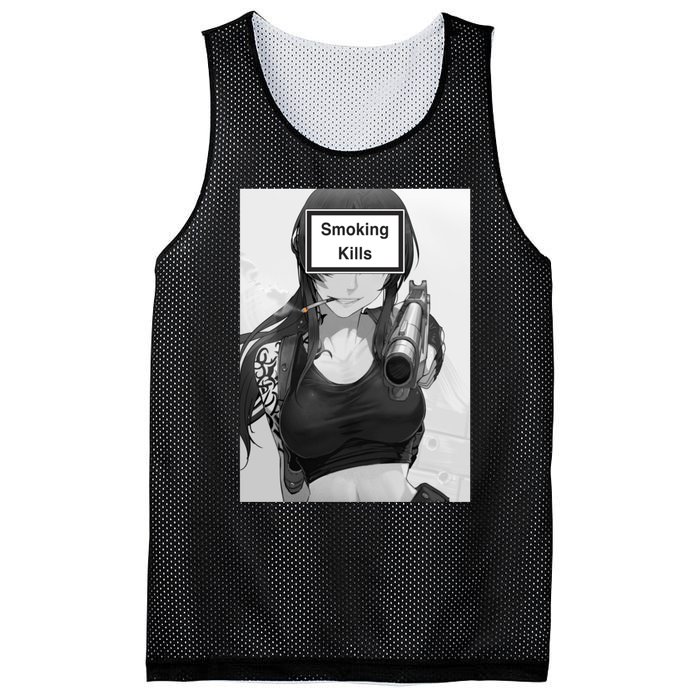 Smoking Kills Mesh Reversible Basketball Jersey Tank