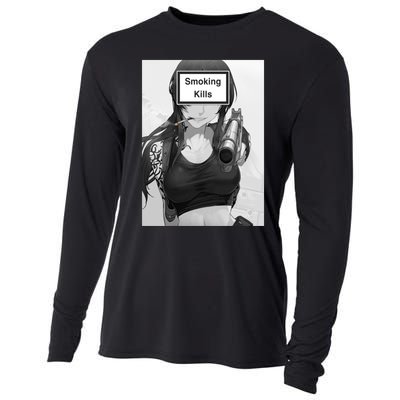 Smoking Kills Cooling Performance Long Sleeve Crew