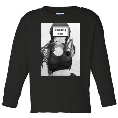 Smoking Kills Toddler Long Sleeve Shirt