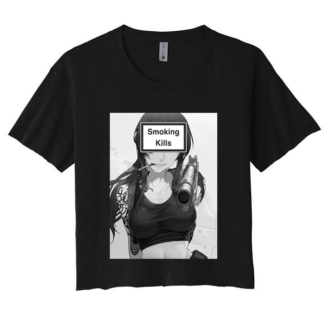 Smoking Kills Crop Top
