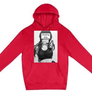 Smoking Kills Premium Pullover Hoodie