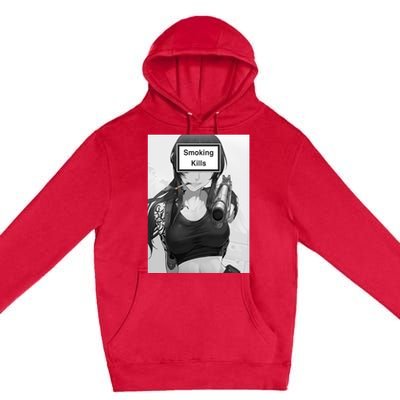 Smoking Kills Premium Pullover Hoodie