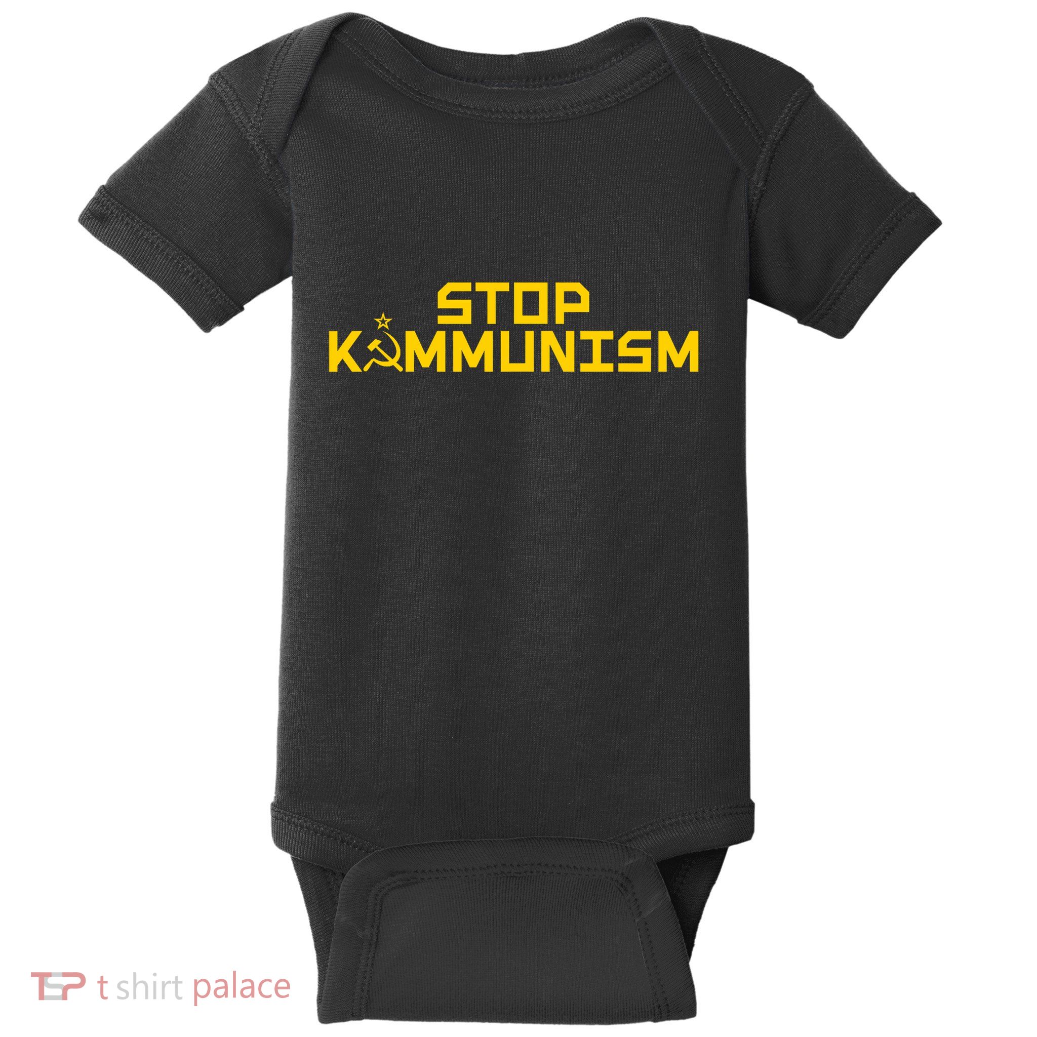 Stop Kammunism Stop Commiela Harris Vote Trump Vance 2024 Baby Bodysuit