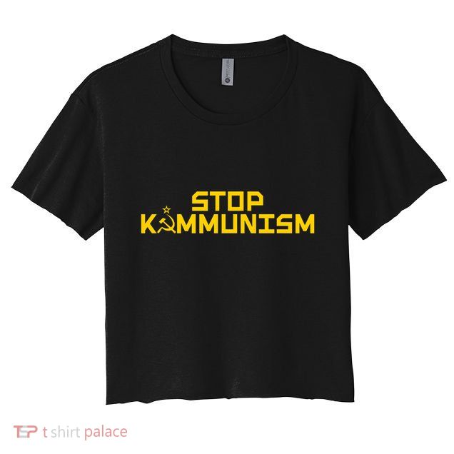 Stop Kammunism Stop Commiela Harris Vote Trump Vance 2024 Crop Top