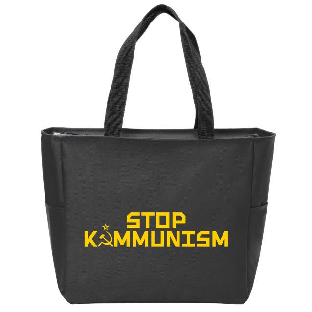 Stop Kammunism Stop Commiela Harris Vote Trump Vance 2024 Zip Tote Bag
