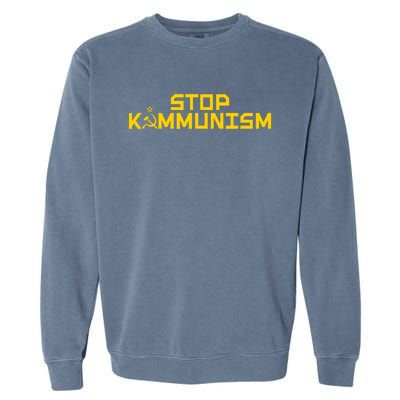 Stop Kammunism Stop Commiela Harris Vote Trump Vance 2024 Garment-Dyed Sweatshirt