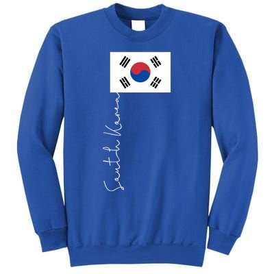 South Korea Signature Flag Pole Patriotic Cool Gift Sweatshirt