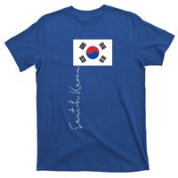 South Korea Signature Flag Pole Patriotic Cool Gift T-Shirt