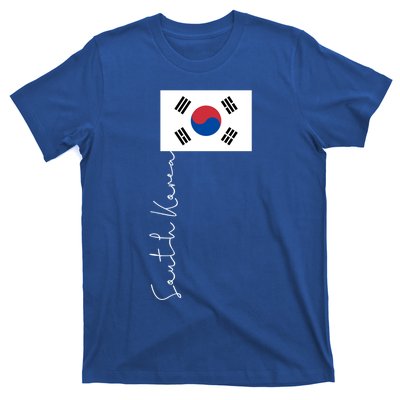 South Korea Signature Flag Pole Patriotic Cool Gift T-Shirt