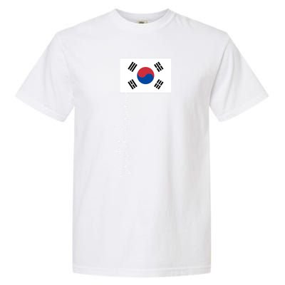 South Korea Signature Flag Pole Patriotic Cool Gift Garment-Dyed Heavyweight T-Shirt