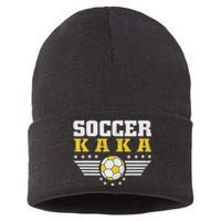 Soccer Kaka Soccer Player Funny Grandfather Kaka Soccer Sustainable Knit Beanie