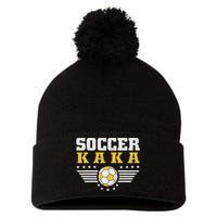 Soccer Kaka Soccer Player Funny Grandfather Kaka Soccer Pom Pom 12in Knit Beanie