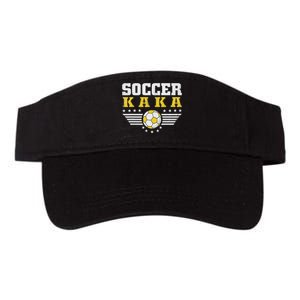 Soccer Kaka Soccer Player Funny Grandfather Kaka Soccer Valucap Bio-Washed Visor