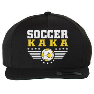 Soccer Kaka Soccer Player Funny Grandfather Kaka Soccer Wool Snapback Cap