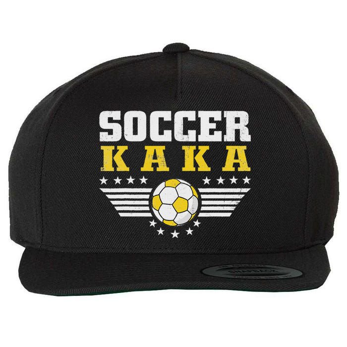 Soccer Kaka Soccer Player Funny Grandfather Kaka Soccer Wool Snapback Cap