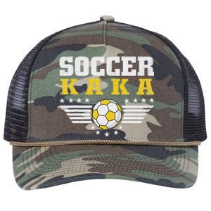 Soccer Kaka Soccer Player Funny Grandfather Kaka Soccer Retro Rope Trucker Hat Cap