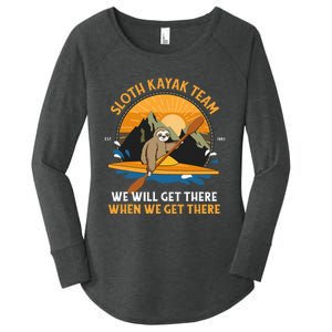 Sloth Kayaking Sloth Kayak Team Women's Perfect Tri Tunic Long Sleeve Shirt