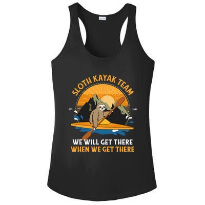 Sloth Kayaking Sloth Kayak Team Ladies PosiCharge Competitor Racerback Tank