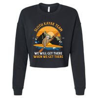 Sloth Kayaking Sloth Kayak Team Cropped Pullover Crew