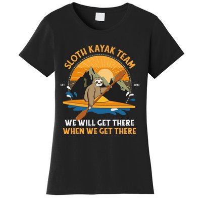 Sloth Kayaking Sloth Kayak Team Women's T-Shirt