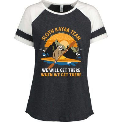 Sloth Kayaking Sloth Kayak Team Enza Ladies Jersey Colorblock Tee