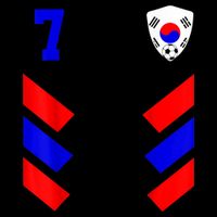 South Korea Soccer Jersey Retro 7 South Korean Football Cooling Performance Crew T-Shirt