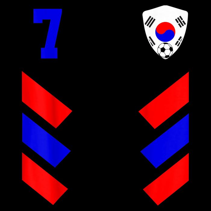 South Korea Soccer Jersey Retro 7 South Korean Football Cooling Performance Crew T-Shirt
