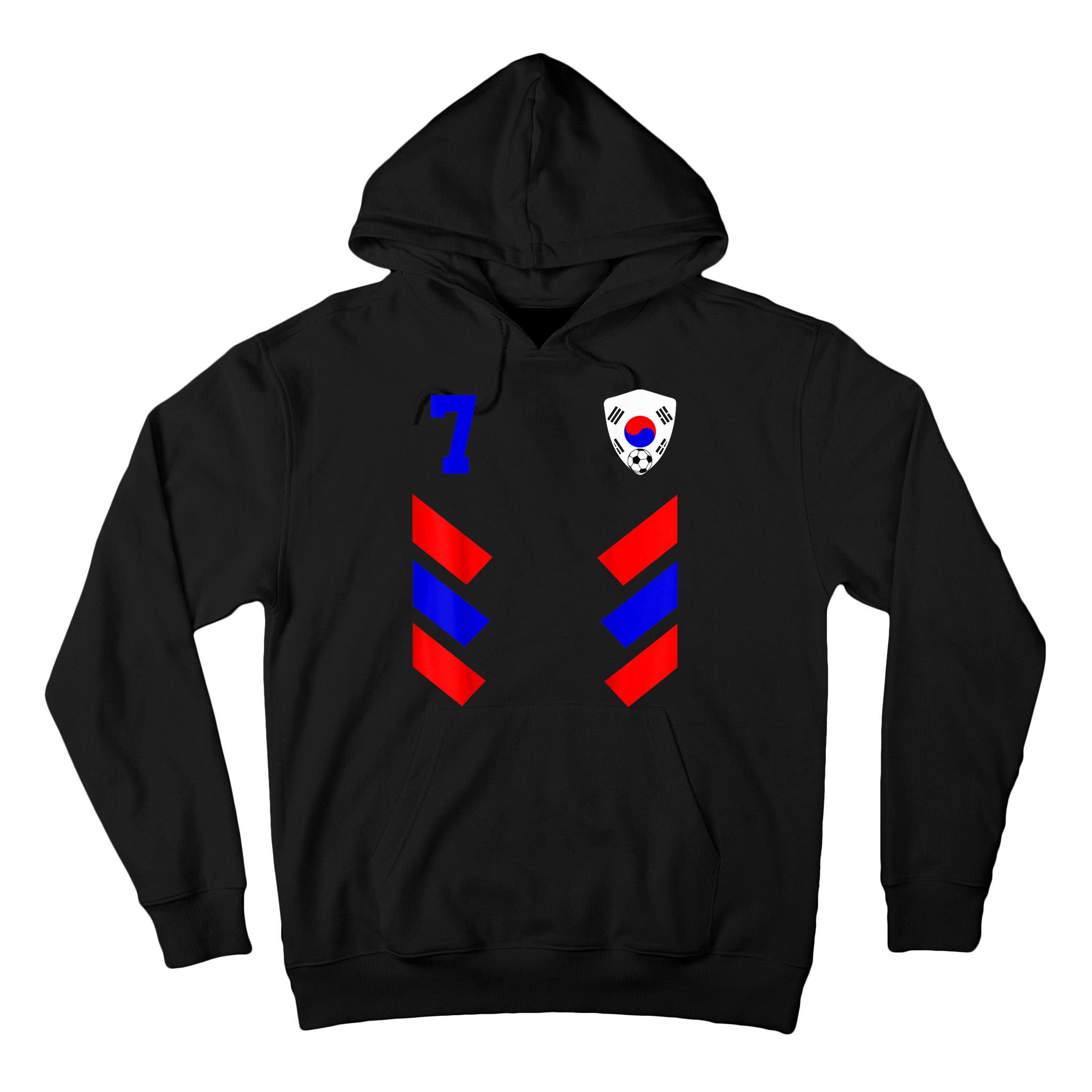 South Korea Soccer Jersey Retro 7 South Korean Football Tall Hoodie