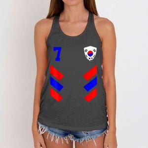 South Korea Soccer Jersey Retro 7 South Korean Football Women's Knotted Racerback Tank