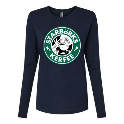 Starborks Kerfee Womens Cotton Relaxed Long Sleeve T-Shirt