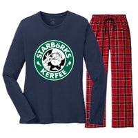 Starborks Kerfee Women's Long Sleeve Flannel Pajama Set 